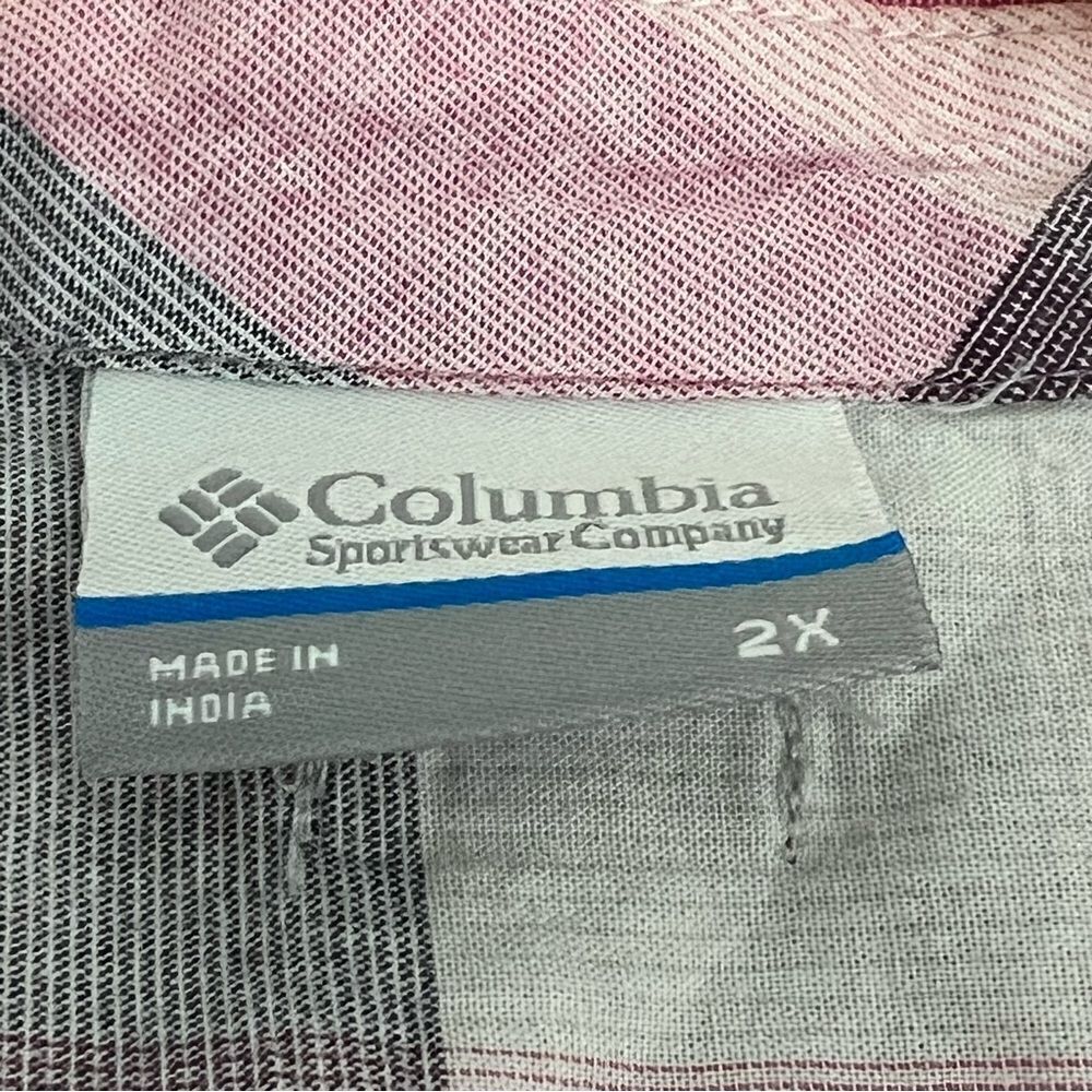Columbia, men’s size 2X, long sleeve, button front, Plaid, adjustable sleeves - Picture 5 of 8